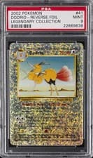 2002 POKEMON LEGENDARY COLLECTION #41 DODRIO-REVERSE FOIL PSA 9