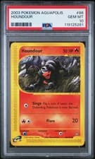 2003 POKEMON AQUAPOLIS #86 HOUNDOUR PSA 10