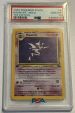 PSA 10 GEM MINT Haunter 6/62 1ST EDITION Fossil Set HOLO Pokemon Card