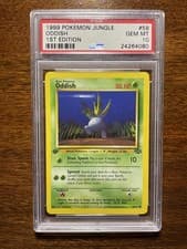 1999 Pokémon TCG Jungle Oddish #58 1st Edition PSA 10