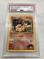 2000 Pokemon Gym Heroes 1st Edition Brock's Vulpix #73 PSA 9