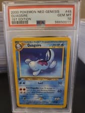 PSA 10 Quagsire 1st Edition Neo Genesis 2000 Pokemon Card #45