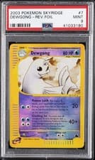 2003 POKEMON SKYRIDGE #7 DEWGONG-REVERSE FOIL PSA 9