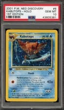 Pokemon Kabutops Neo Discovery 1st Edition Holo Rare #6 PSA 10 Gem Mint