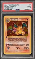 1999 Pokémon PSA 9 1st Edition Shadowless Base Set Charizard 4/102 HolyGrail🔥🦎