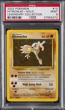 2002 POKEMON LEGENDARY COLLECTION #13 HITMONLEE-HOLO PSA 9