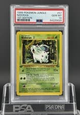 PSA 10 GEM MINT 💎 1999 POKEMON JUNGLE 1ST EDITION - NIDORAN  #57 ENGLISH