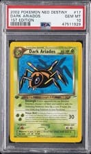 2002 POKEMON NEO DESTINY 1ST EDITION #17 DARK ARIADOS PSA 10