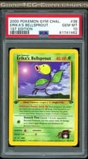 PSA 10 ⭐️ Pokemon Erika's Bellsprout 38 Gym Challenge 1st Edition Vintage