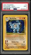 2002 Pokemon Legendary collection #15 Machamp Holo PSA 9 Mint