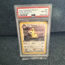 Pokemon Dark Raticate Team Rocket 1st Edition #51 PSA 10 Gem Mint
