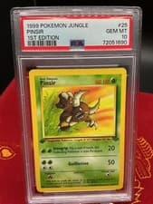 Pokemon Pinsir Jungle 1st Edition Non Holo Rare #25/64 PSA 10 Gem Mint