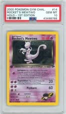 PSA 10 1st Edition Rocket's Mewtwo 14/132 Gym Challenge Pokemon 2000