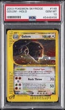 2003 POKEMON SKYRIDGE HOLO CRYSTAL #148 GOLEM PSA 10
