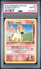 2000 POKEMON GYM CHALLENGE 1ST EDITION #64 BLAINE'S PONYTA PSA 10