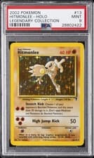 2002 POKEMON LEGENDARY COLLECTION #13 HITMONLEE-HOLO PSA 9