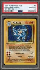 Pokemon Machamp Base Set 1st Edition Holo Rare #8 PSA 10 Gem Mint