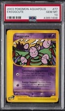 2003 POKEMON AQUAPOLIS #77 EXEGGCUTE PSA 10