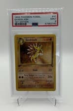 1999 Pokemon Sandslash 1st Edition PSA 9 #41/62 Fossil