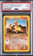 2000 POKEMON GYM CHALLENGE 1ST EDITION #60 BLAINE'S CHARMANDER PSA 9