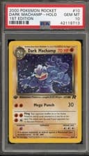 Pokemon Dark Machamp Team Rocket 1st Edition Holo Rare #10 PSA 10 Gem Mint