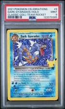 Dark Gyarados Holo PSA 9 Mint 2021 Pokémon Celebrations Classic Team Rocket 8/82