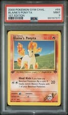 2000 POKEMON GYM CHALLENGE 1ST EDITION #64 BLAINE'S PONYTA PSA 9