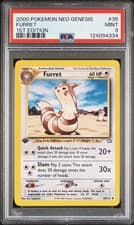 2000 POKEMON NEO GENESIS 1ST ED #35 FURRET PSA 9