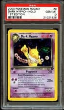 PSA 10 GEM MINT Dark Hypno 9/82 HOLO Team Rocket 1ST EDITION Pokemon Card