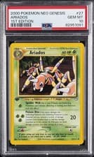 2000 POKEMON NEO GENESIS 1ST EDITION #27 ARIADOS PSA 10