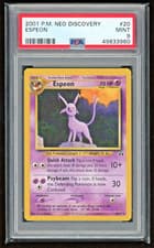 2001 ESPEON NEO DISCOVERY PSA 9 MINT #20/75 POKEMON CARD GAME TCG WOTC