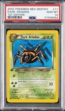 2002 POKEMON NEO DESTINY 1ST EDITION #17 DARK ARIADOS PSA 10