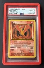 PSA 10 Moltres 27/62 | 1st Edition | Fossil | 1999 | Pokemon | Free GradedGuard