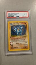 1999 POKEMON BASE SET 1ST EDITION #8 MACHAMP-HOLO PSA 8