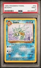 1999 POKEMON FOSSIL #42 SEADRA PSA 9