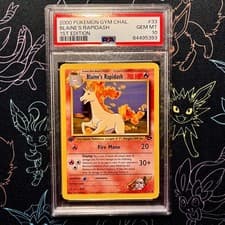 PSA 10 - Pokemon Gym Challenge Blaine's Rapidash 1st Edition GEM MINT #33