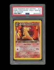 POKEMON PSA 10 GEM MINT 2002 DARK TYPHLOSION 1ST EDITION NEO DESTINY HOLO 10/105