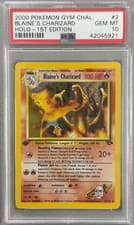 Pokemon Gym Challenge 2/132 Blaine's Charizard Holo 1st Edition PSA 10 2000