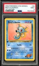 2000 Pokemon Gym Heroes #86 Misty's Horsea 1st Edition PSA 9 Mint