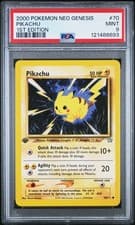 2000 POKEMON NEO GENESIS 1ST ED #70 PIKACHU PSA 9