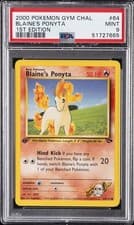 2000 POKEMON GYM CHALLENGE 1ST EDITION #64 BLAINE'S PONYTA PSA 9