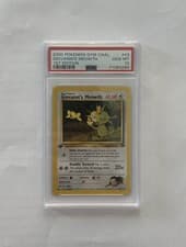 Giovanni's Meowth #43 1st Edition 2000 Pokemon Gym Challenge PSA 10