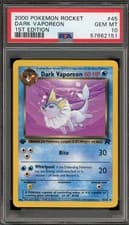 Pokemon Dark Vaporeon Team Rocket 1st Edition #45 PSA 10 Gem Mint