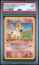 2000 POKEMON GYM CHALLENGE 1ST ED #64 BLAINE'S PONYTA PSA 9