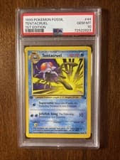 1999 Pokémon TCG Fossil Tentacruel #44 1st Edition PSA 10
