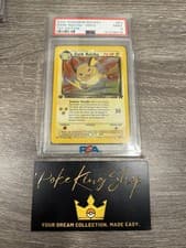 2000 Pokemon 1st Edition Team Rocket Dark Raichu Secret Rare Holo 83/82 PSA 9