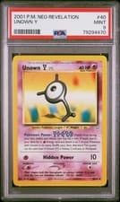 2001 POKEMON NEO REVELATION #40 UNOWN Y PSA 9