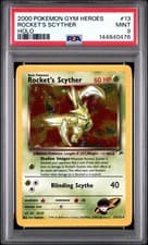2000 Pokemon Gym Heroes Holo Rocket's Scyther #13 PSA 9