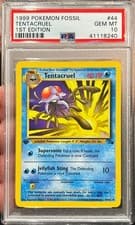 1999 Pokemon Fossil Tentacruel 1st Edition 44/62 PSA 10 Gem Mint