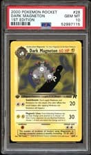PSA 10 GEM MINT Dark Magneton 28/82 RARE Team Rocket 1ST EDITION Pokemon Card